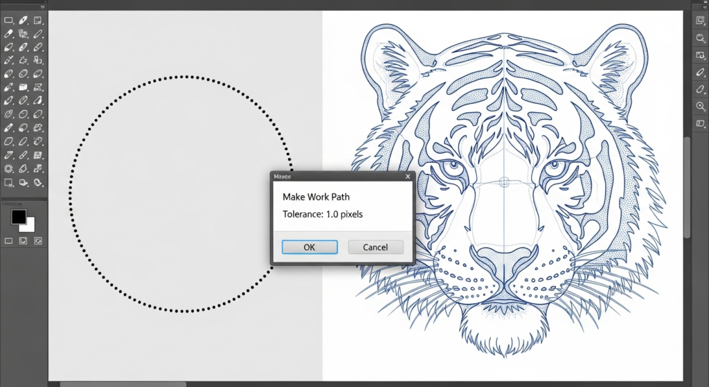 Create Path from Selection in Photoshop