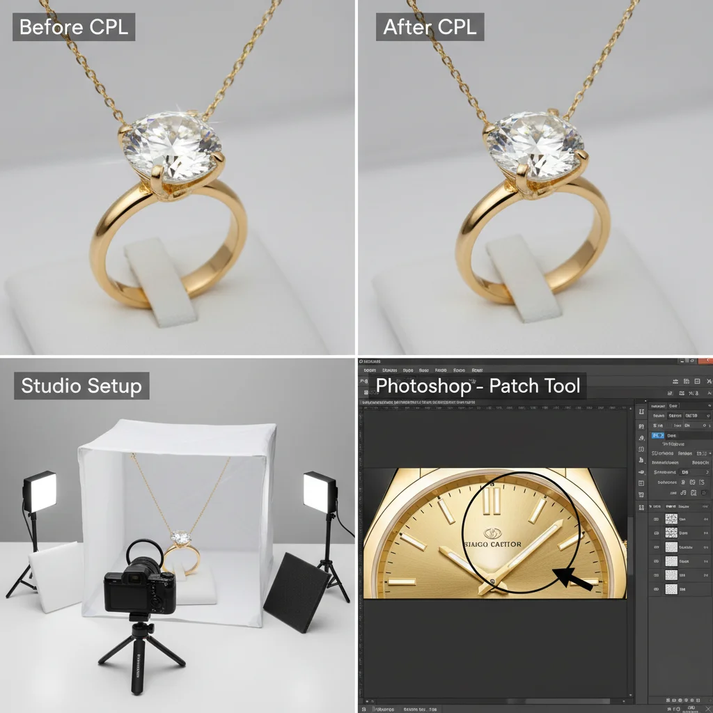 How to Remove Reflections in Jewelry Photography