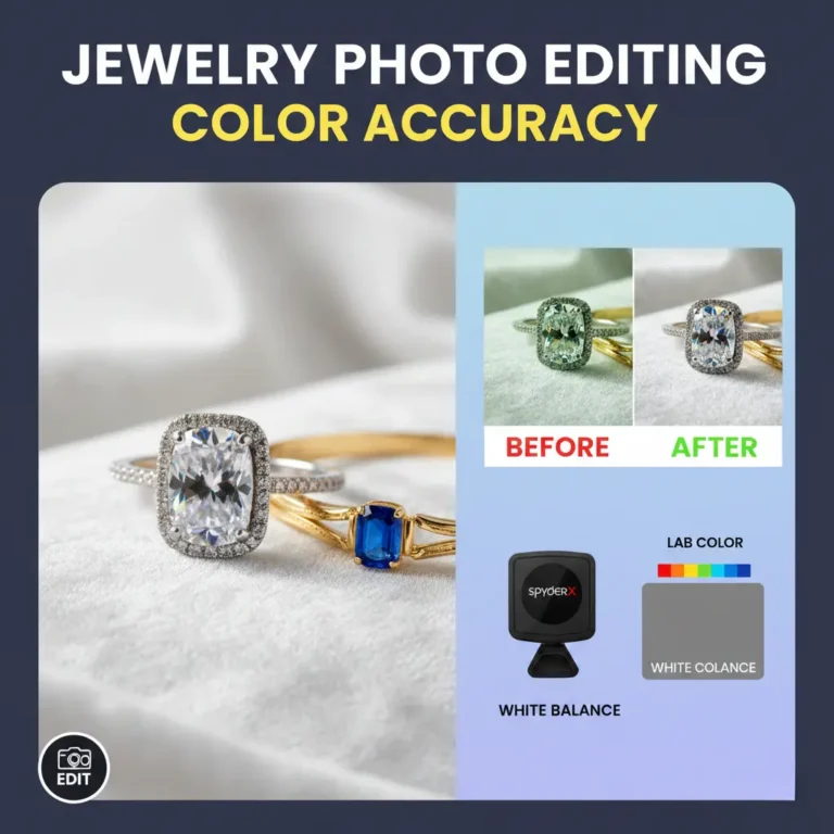 Colour Accuracy Tips for Jewellery Photography Editing