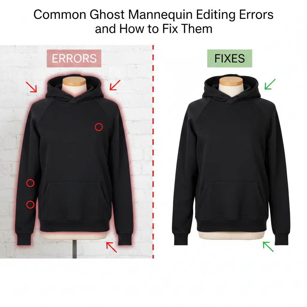 Common Ghost Mannequin Editing Errors and How to Fix Them