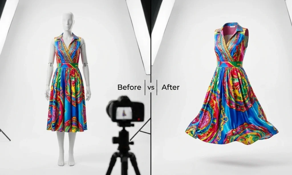 Invisible Mannequin Photo Editing