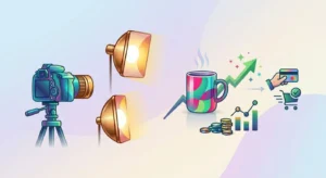 White background product photography