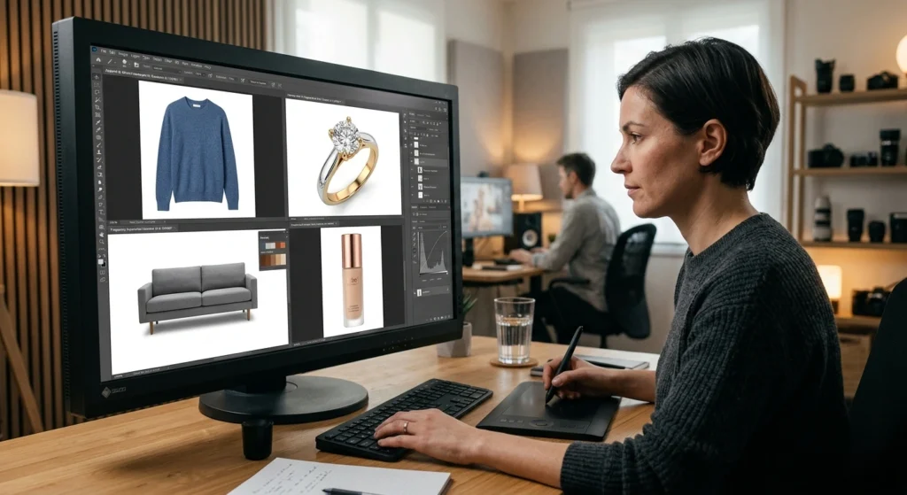 E-commerce photo retouching